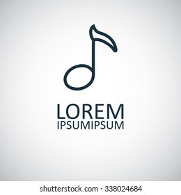 note outline, thin, flat, digital icon for web and mobile
