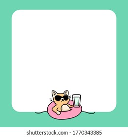 note pad cat summer beach to do list daily notes