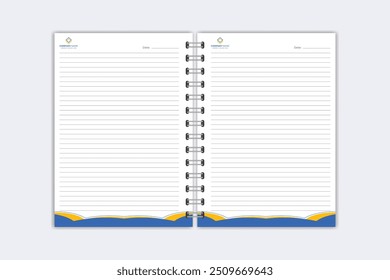 Note Pad design or Note Book template