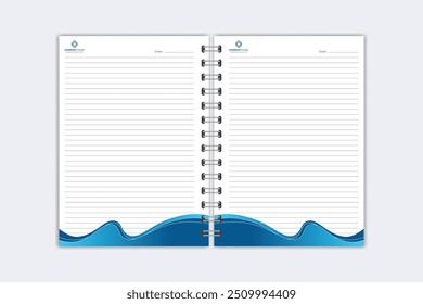Note Pad design or Note Book template