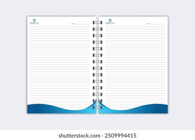 Note Pad design or Note Book template