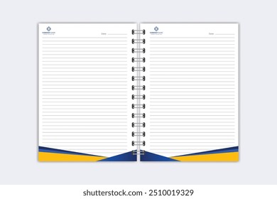 Note Pad design or Note Book template