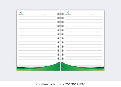 Note Pad design or Note Book template