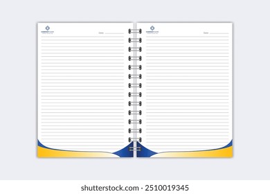 Note Pad design or Note Book template