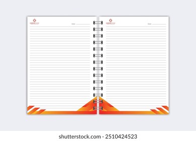 Note Pad design or Note Book template