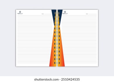 Note Pad design or Note Book template