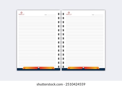 Note Pad design or Note Book template