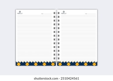 Note Pad design or Note Book template