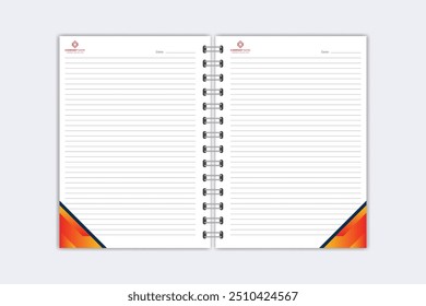 Note Pad design or Note Book template