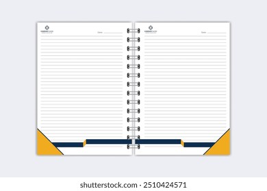Note Pad design or Note Book template