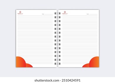 Note Pad design or Note Book template