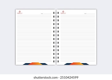 Note Pad design or Note Book template