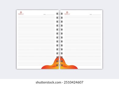 Note Pad design or Note Book template