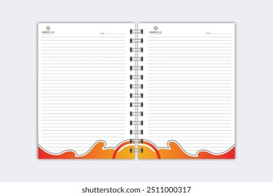 Note Pad design or Note Book template