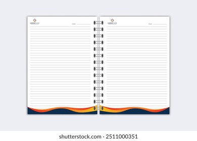 Note Pad design or Note Book template