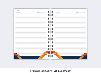 Note Pad design or Note Book template