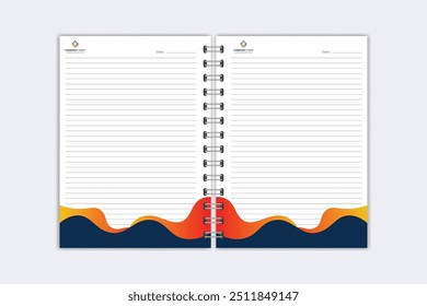 Note Pad design or Note Book template