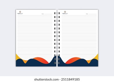 Note Pad design or Note Book template