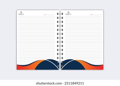 Note Pad design or Note Book template