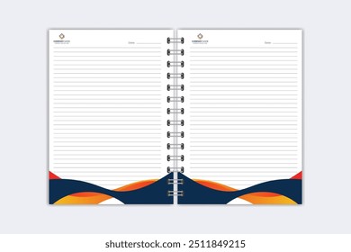 Note Pad design or Note Book template