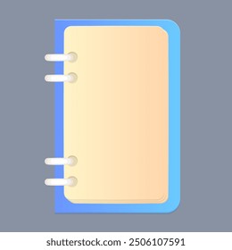 Note Pad Office Book Cartoon Isolated Vector Design