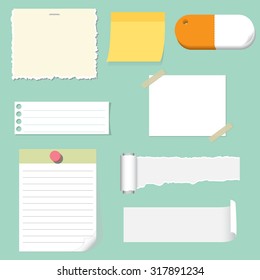 note pad and paper set - Shutterstock ID 317891234