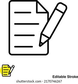 Note Pad Vector Line Icon