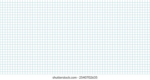 Nota. Fundo do arquiteto do papel do gráfico. grade milimétrica. Padrão sem emenda de papel de caderno enquadrado. Vetor EPS