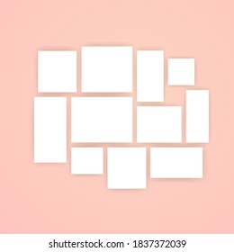 Note paper blank icon set. Vector on isolated white background. EPS 10