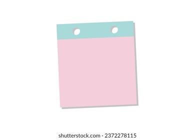 Note Paper. Blank reminder paper notes. Sticky Note. Vector Illustration editabel background