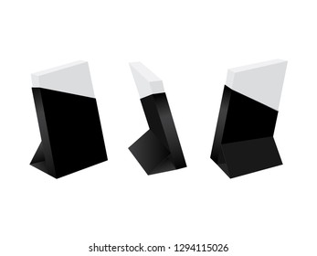 Note paper and box vector mock-up