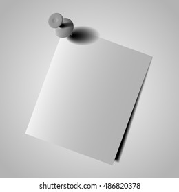 Note Paper close up on isolated white background.EPS10