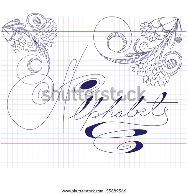 Note Paper Decorative Ornament Stock Vector Royalty Free 55889566