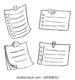 note paper doodle