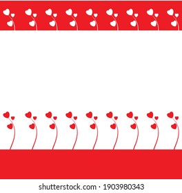 Note paper with heart background design.