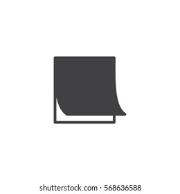 note paper icon. sign design