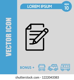 Note paper icon vector