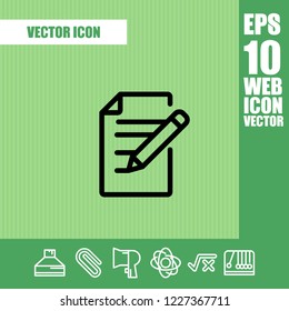 Note paper icon vector