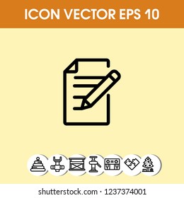 Note paper icon vector
