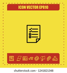 Note paper icon vector