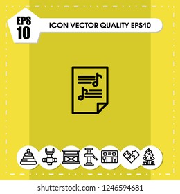 Note paper icon vector