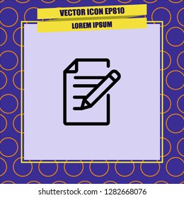 Note paper icon vector