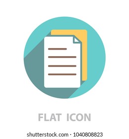 note paper icon. vector illustration