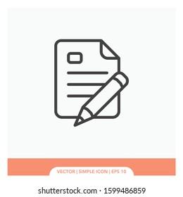 Note paper Icon Vector Illustration