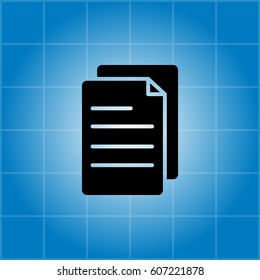 note paper icon. vector illustration