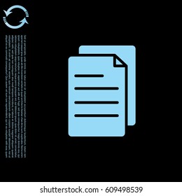 note paper icon. vector illustration