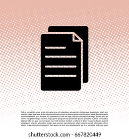 note paper icon. vector illustration