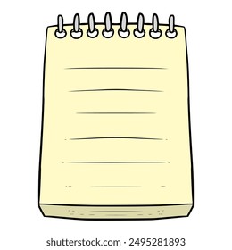 note paper illustration hand drawn isolated vector