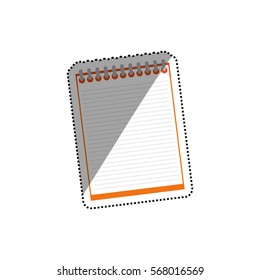 Note paper isolated icon vector illustration graphic design