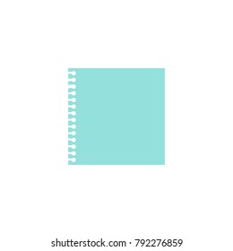Note paper. List paper flat. Vector illustration on white background
